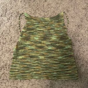 Green sweater tank